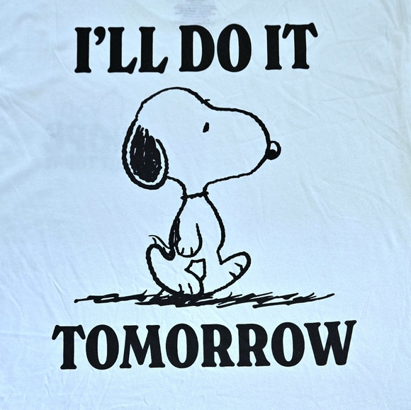 Peanuts🥜 X Hybrid Apparel Snoopy🐕 "Nope Not Today"🙅‍♂️ Graphic Tee👕 - NWOT - Picture 12 of 15